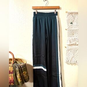 The Kit. Women's Classy Green Blue Wide-Leg Trousers